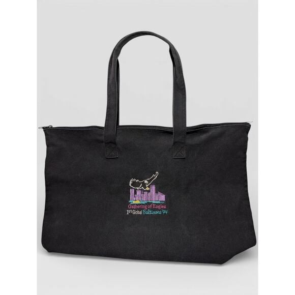 Unbranded Handbags - Vintage 1994 “Gathering of Eagles” Zippered Tote Bag